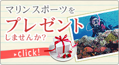 マリンスポーツをプレゼントしませんか？