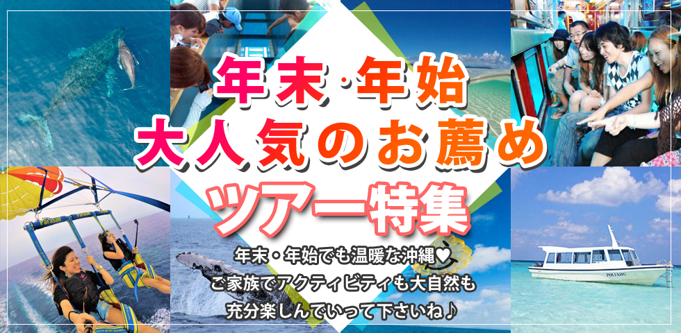 年末年始 家族向けツアー特集！暖かい沖縄で自然を満喫できるアクティビティをお探しのアナタ！