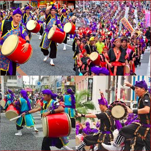 夏祭りin那覇一万人のエイサー踊り隊